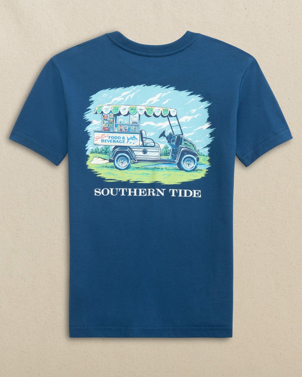 Southern Tide Kids Food & Beverage Cart Short Sleeve T-Shirt For Kids|Sale