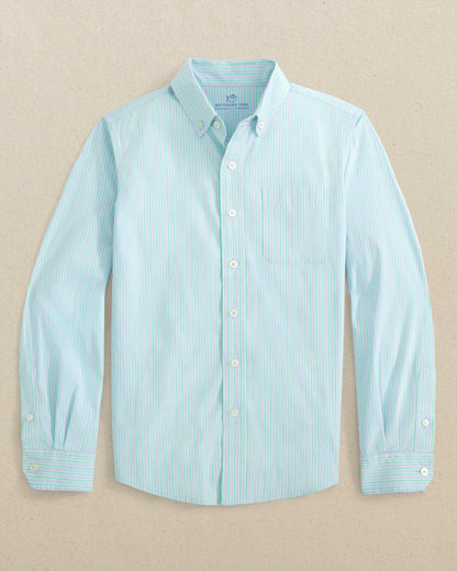 Southern Tide Boys Amelia Island Stripe Charleston Sport Shirt For Kids|Sale