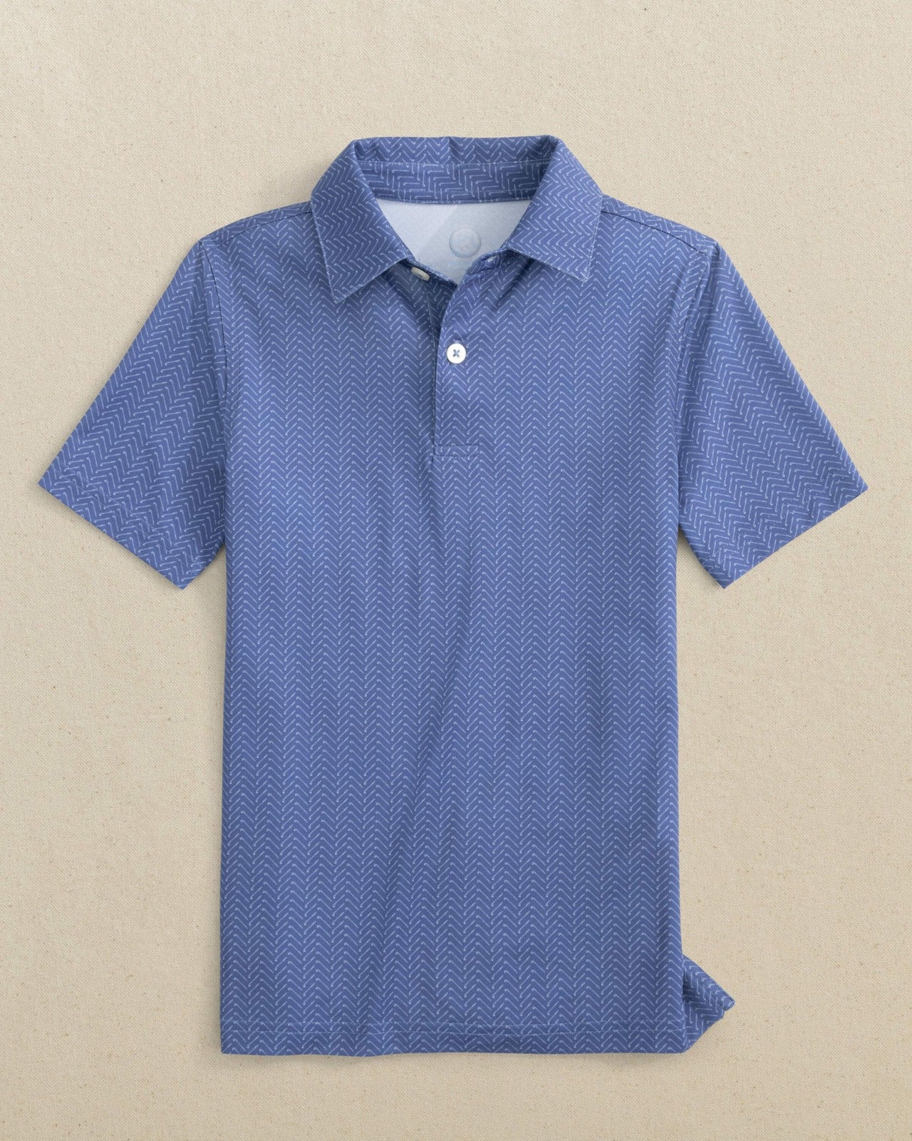 Southern Tide Boys Driver Raise The Par Printed Performance Polo For Kids|Sale