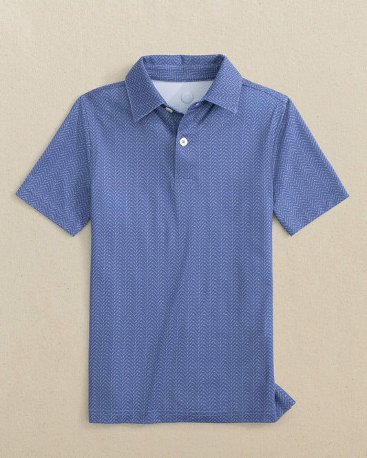 Southern Tide Boys Driver Raise The Par Printed Performance Polo For Kids|Sale