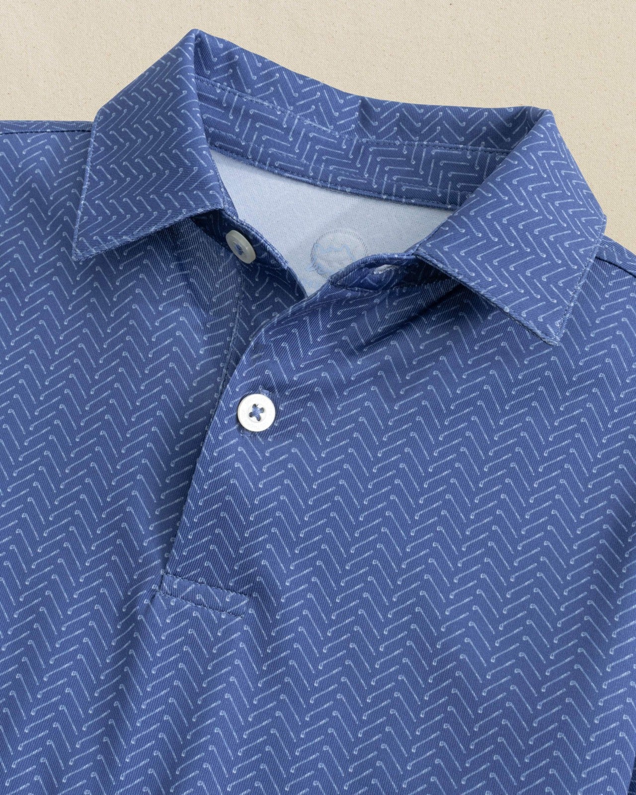 Southern Tide Boys Driver Raise The Par Printed Performance Polo For Kids|Sale
