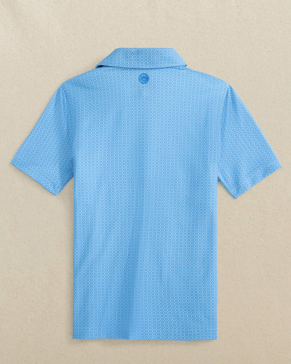 Southern Tide Boys Driver Seaside Geo Printed Performance Polo For Kids|Sale