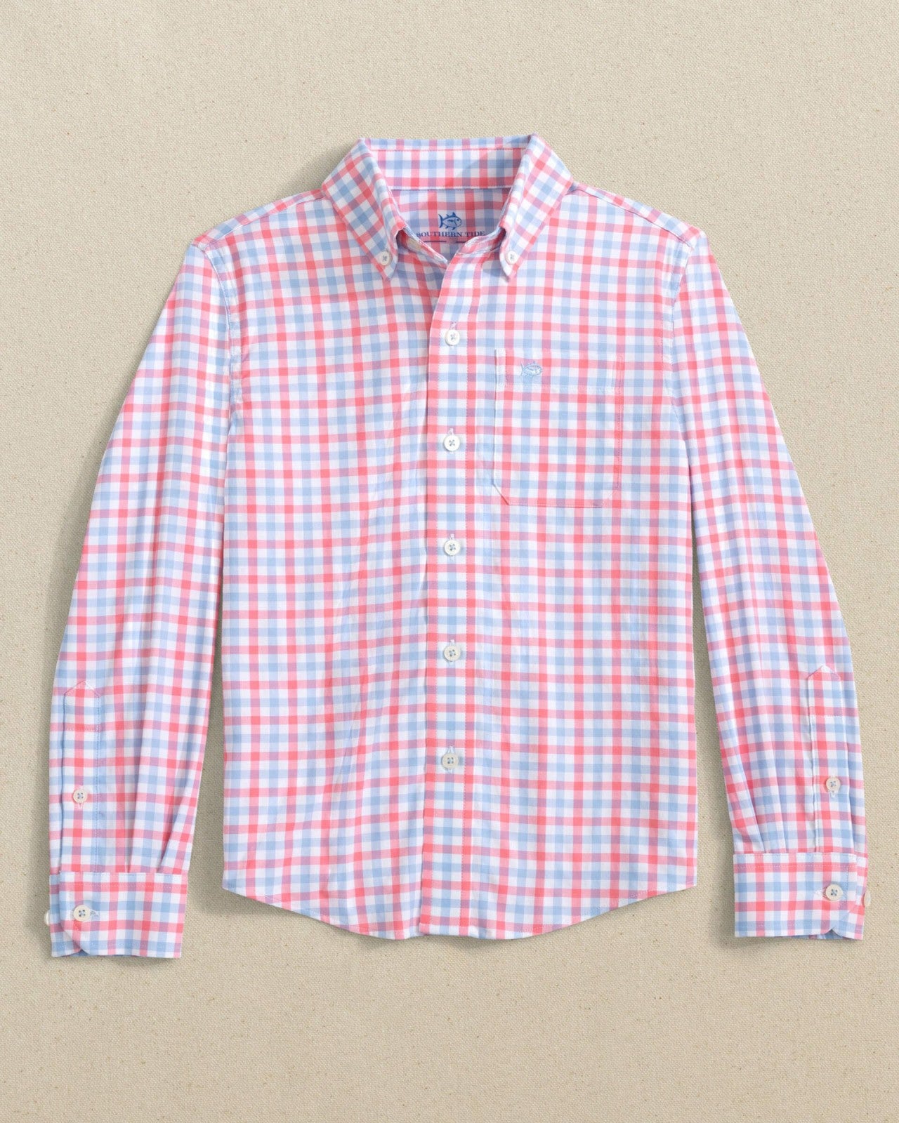 Southern Tide Boys Albemarle Plaid Intercoastal Sport Shirt For Kids|Sale
