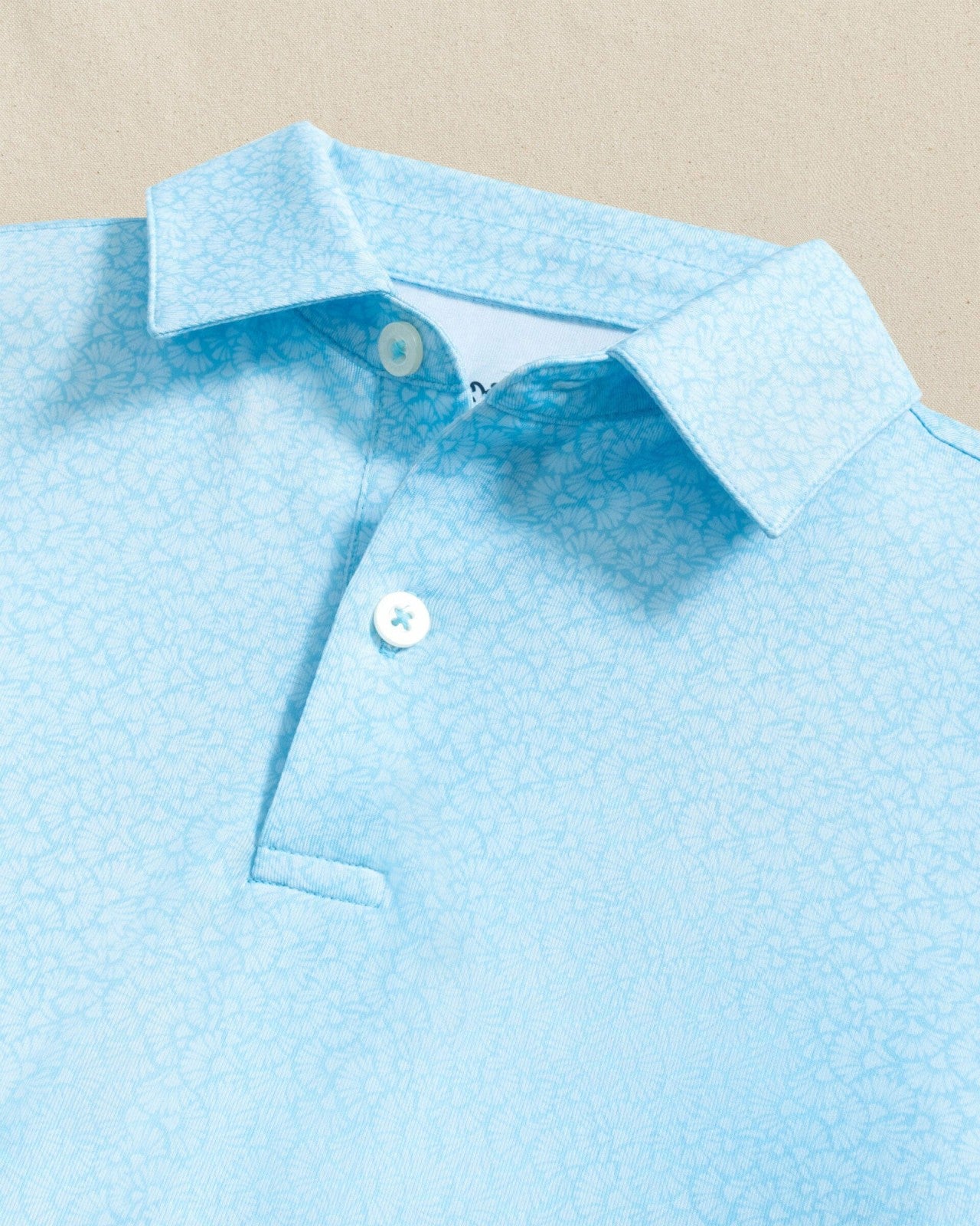 Southern Tide Boys Driver Paradise Shores Printed Performance Polo For Kids|Sale