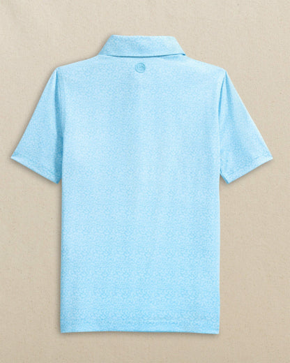 Southern Tide Boys Driver Paradise Shores Printed Performance Polo For Kids|Sale