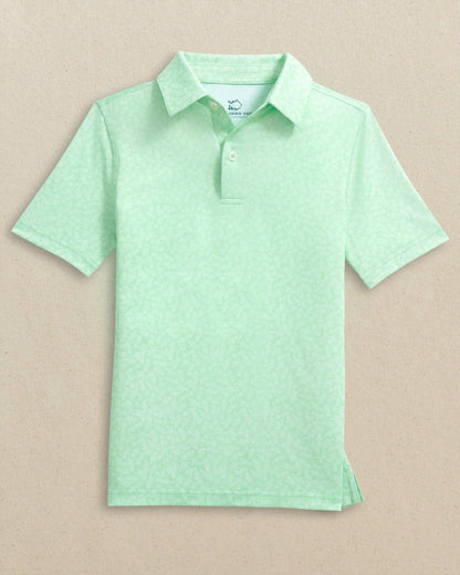 Southern Tide Boys Driver Pineapple Parade Printed Performance Polo For Kids|Sale