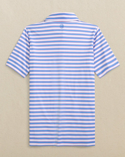 Southern Tide Boys Driver Waterway Stripe Performance Polo For Kids|Sale
