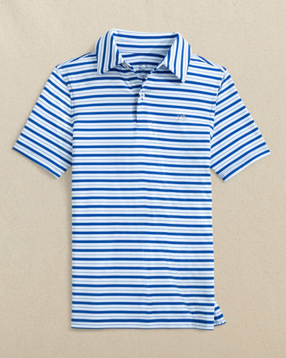 Southern Tide Boys Driver Ocean Hill Stripe Performance Polo For Kids|Sale