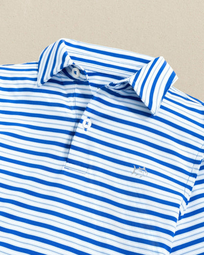 Southern Tide Boys Driver Ocean Hill Stripe Performance Polo For Kids|Sale