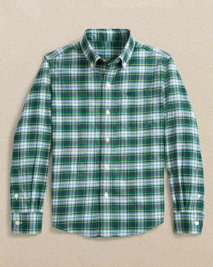 Southern Tide Boys Gordon Tartan Skipjack Sport Shirt For Kids|Sale