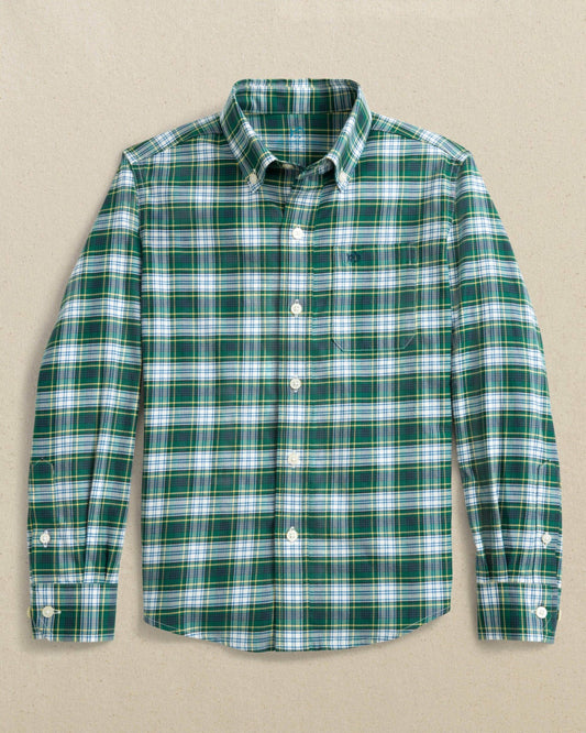 Southern Tide Boys Gordon Tartan Skipjack Sport Shirt For Kids|Sale