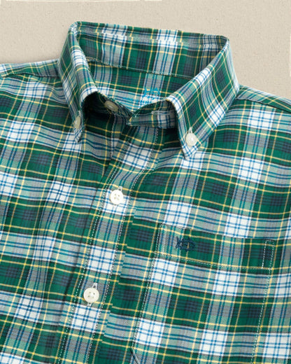 Southern Tide Boys Gordon Tartan Skipjack Sport Shirt For Kids|Sale