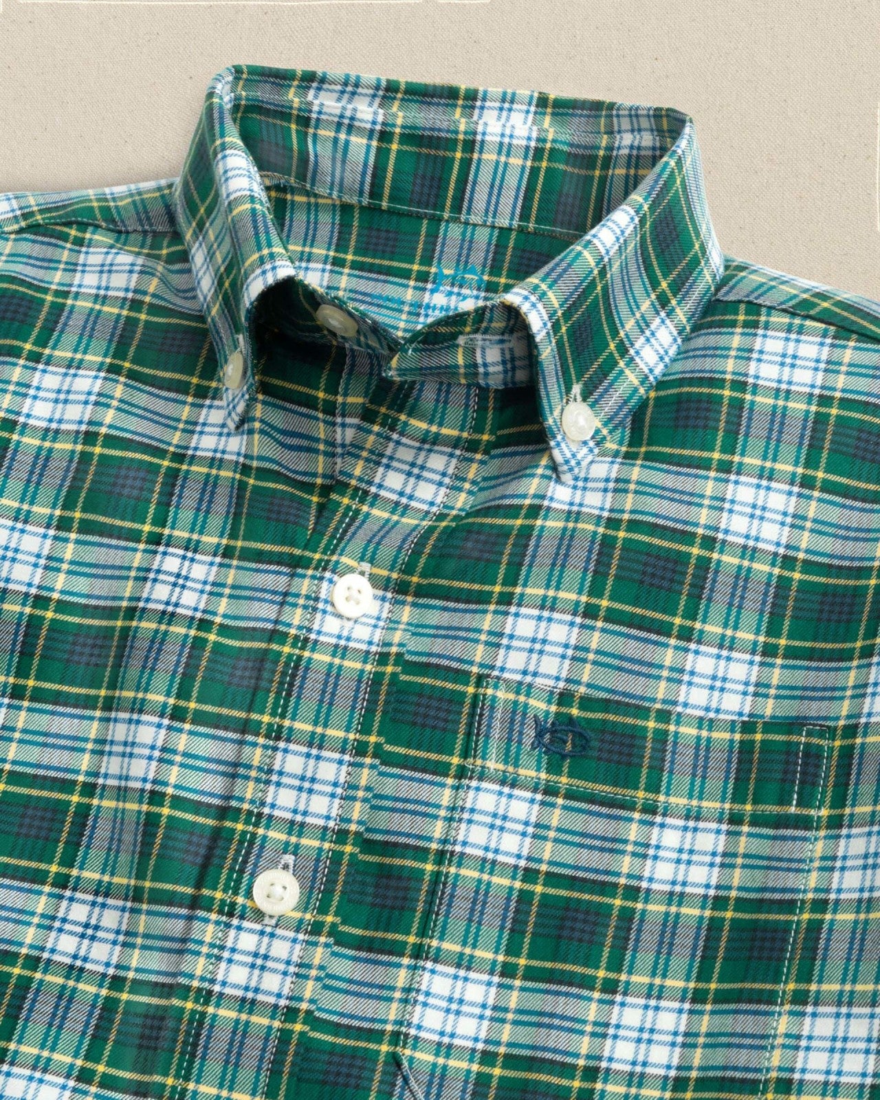 Southern Tide Boys Gordon Tartan Skipjack Sport Shirt For Kids|Sale