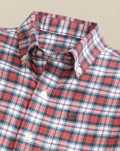 Southern Tide Boys MacDuff Tartan Skipjack Sport Shirt For Kids|Sale