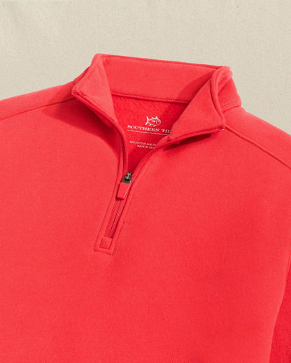 Southern Tide Boys Millview Fleece Quarter Zip For Kids|Sale