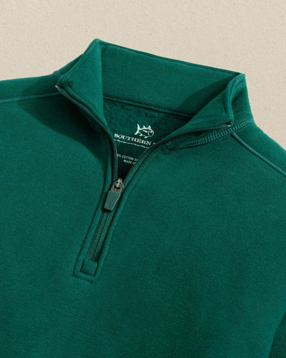 Southern Tide Boys Millview Fleece Quarter Zip For Kids|Sale