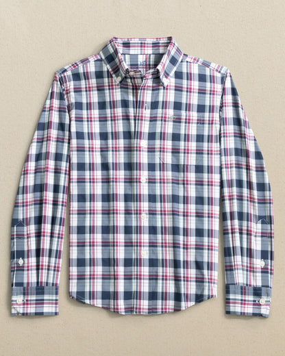 Southern Tide Boys Breakwater Plaid Long Sleeve Sport Shirt For Kids|Sale