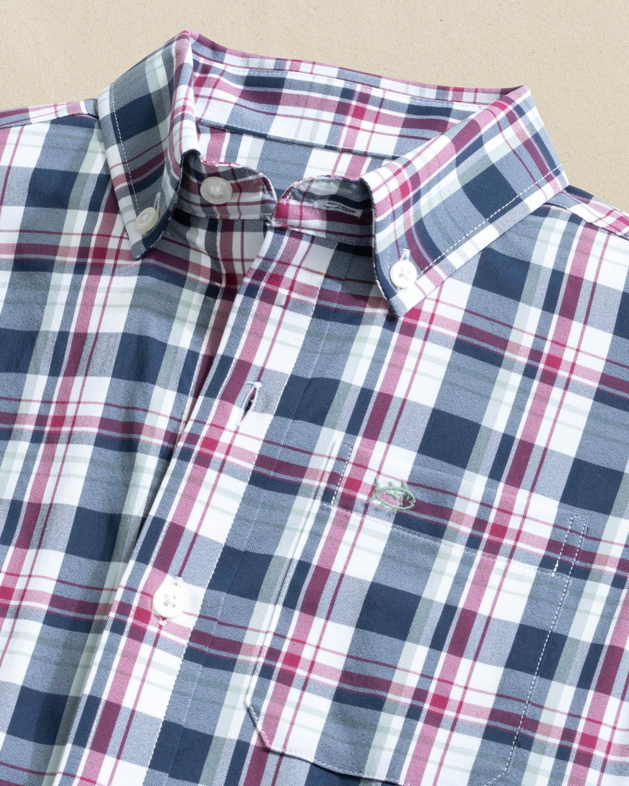 Southern Tide Boys Breakwater Plaid Long Sleeve Sport Shirt For Kids|Sale