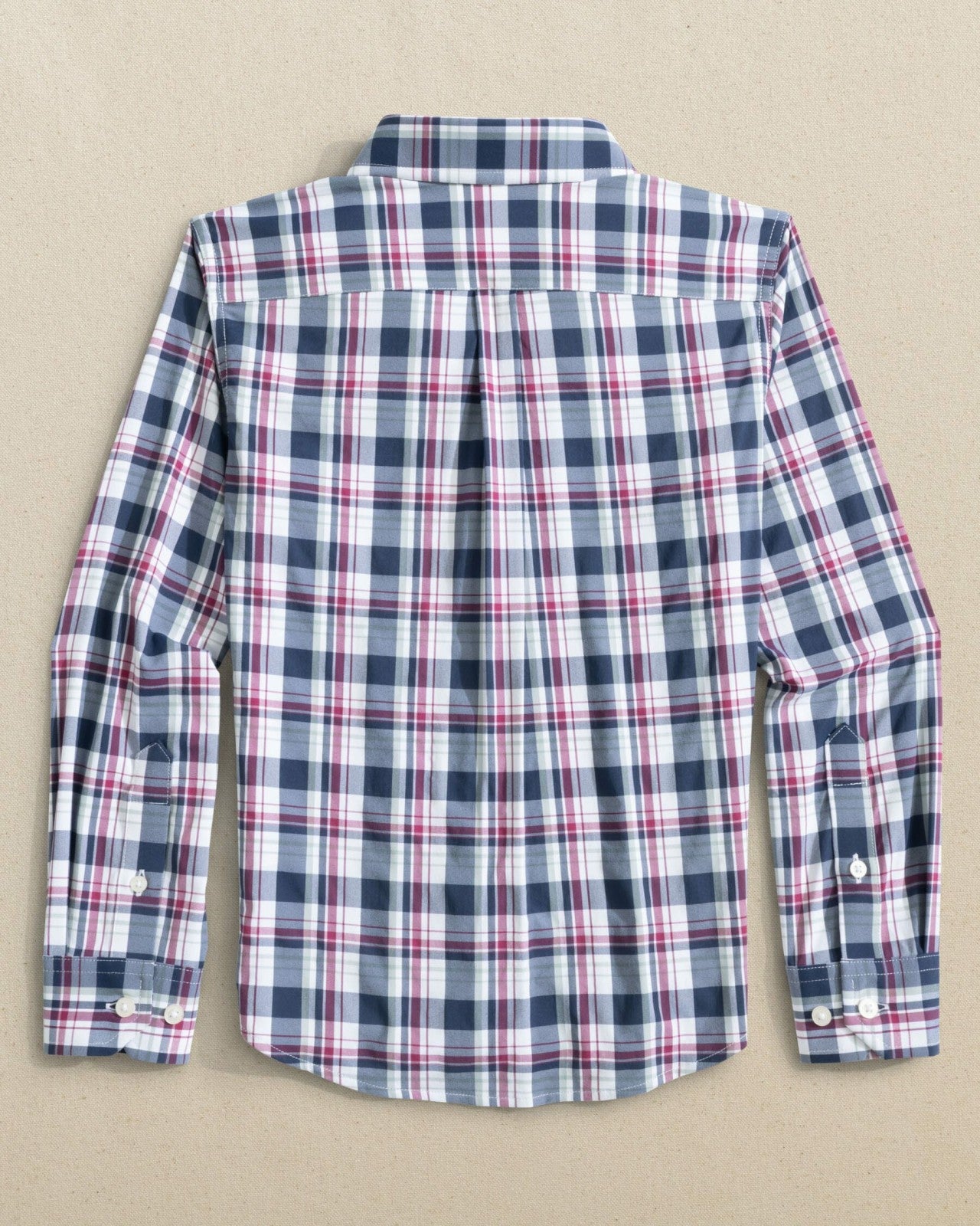 Southern Tide Boys Breakwater Plaid Long Sleeve Sport Shirt For Kids|Sale