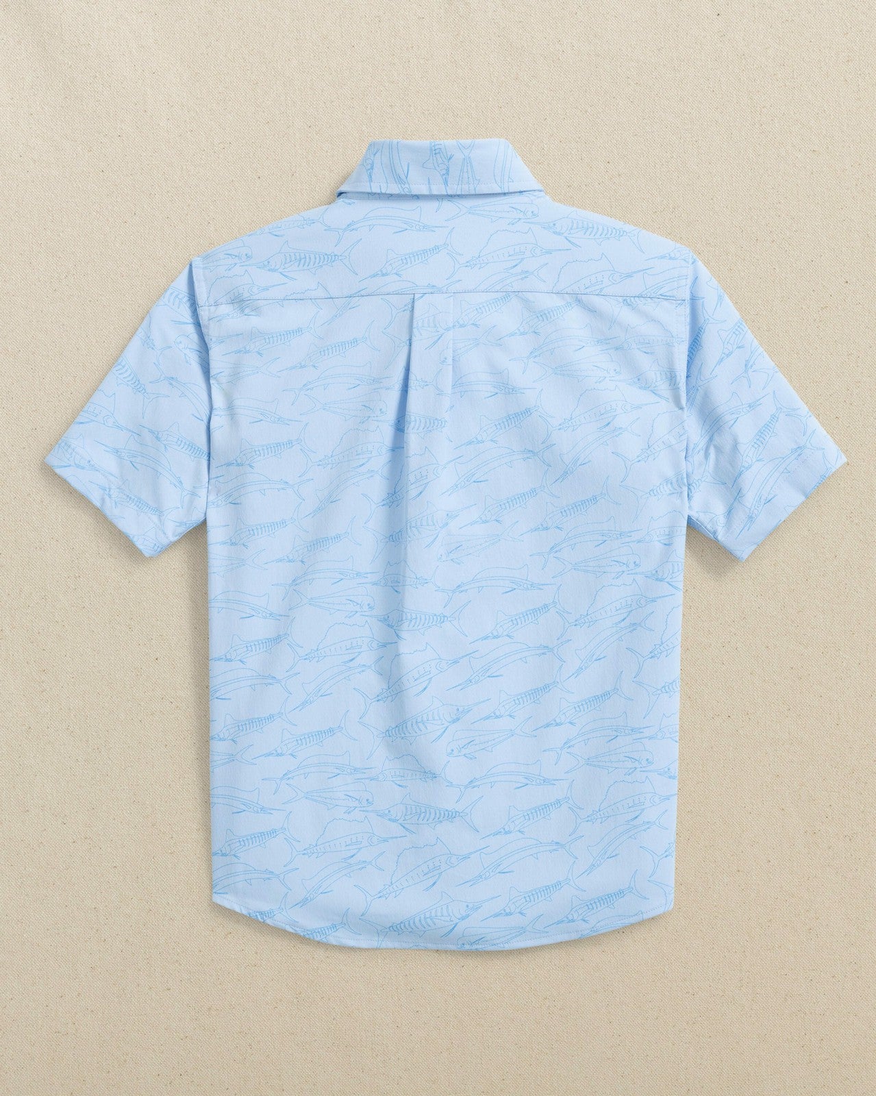 Southern Tide Boys Intercoastal Game Fish Short Sleeve Sport Shirt For Kids|Sale