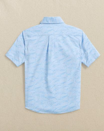 Southern Tide Boys Intercoastal Game Fish Short Sleeve Sport Shirt For Kids|Sale