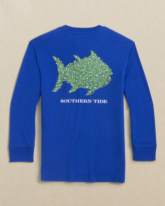 Southern Tide Kids Skipjack Lights Long Sleeve T-Shirt For Kids|Sale