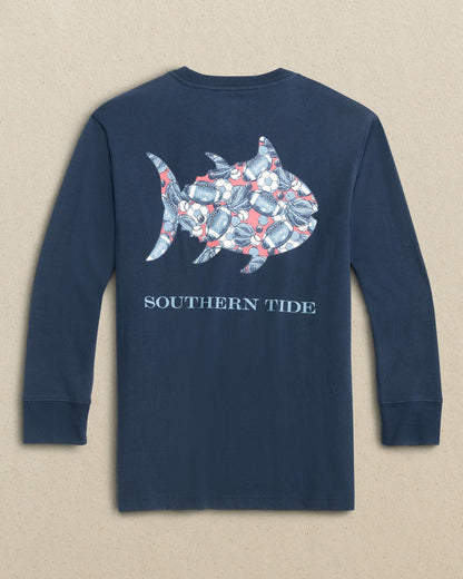 Southern Tide Kids Having A Ball Long Sleeve T-Shirt For Kids|Sale
