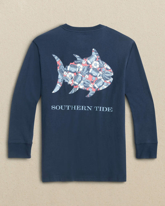 Southern Tide Kids Having A Ball Long Sleeve T-Shirt For Kids|Sale