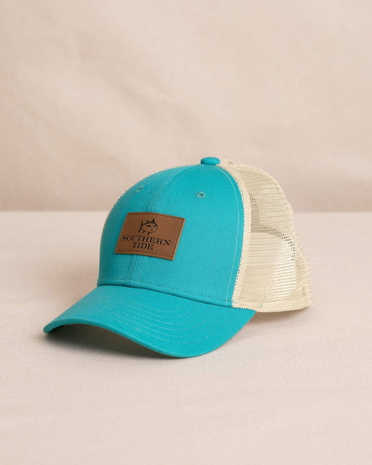 Southern Tide Kids ST Leather Patch Trucker Hat For Kids|Sale