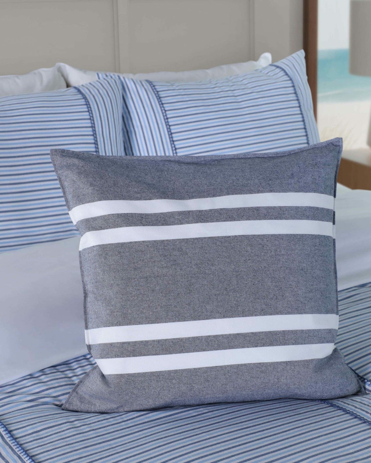 Southern Tide Sailor Stripe Square Decorative Pillow For Home