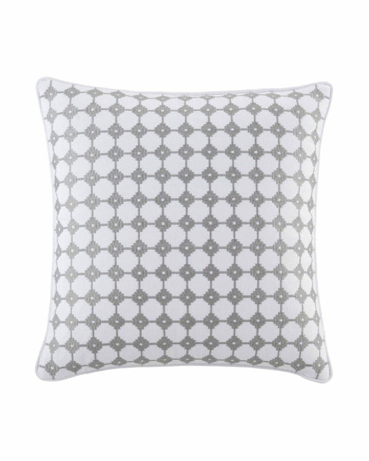 Southern Tide Laurel Embroidery Square Decorative Pillow For Home