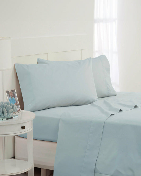 Southern Tide Cotton Solid Colored Bed Sheet Set For Home