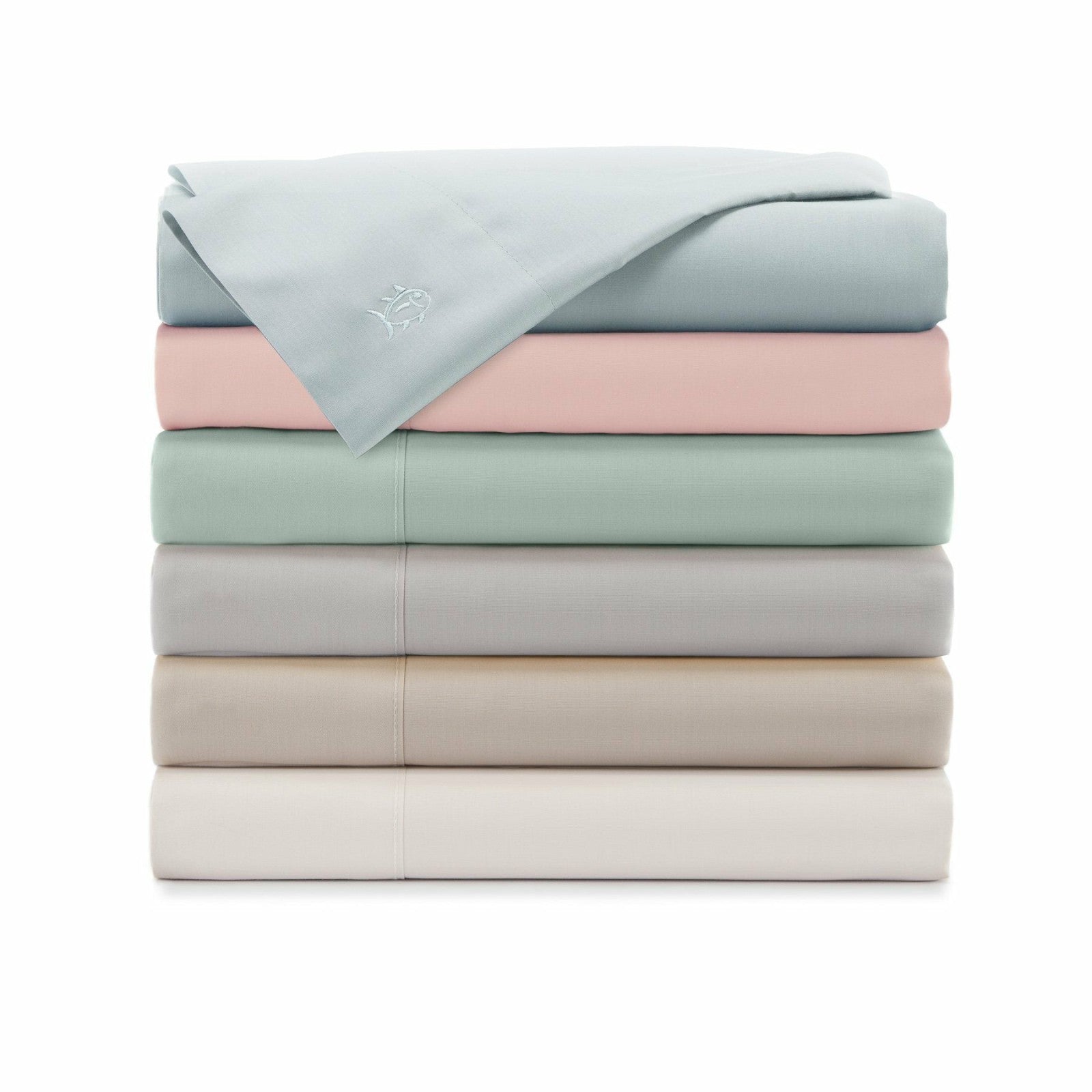 Southern Tide Cotton Solid Colored Bed Sheet Set For Home