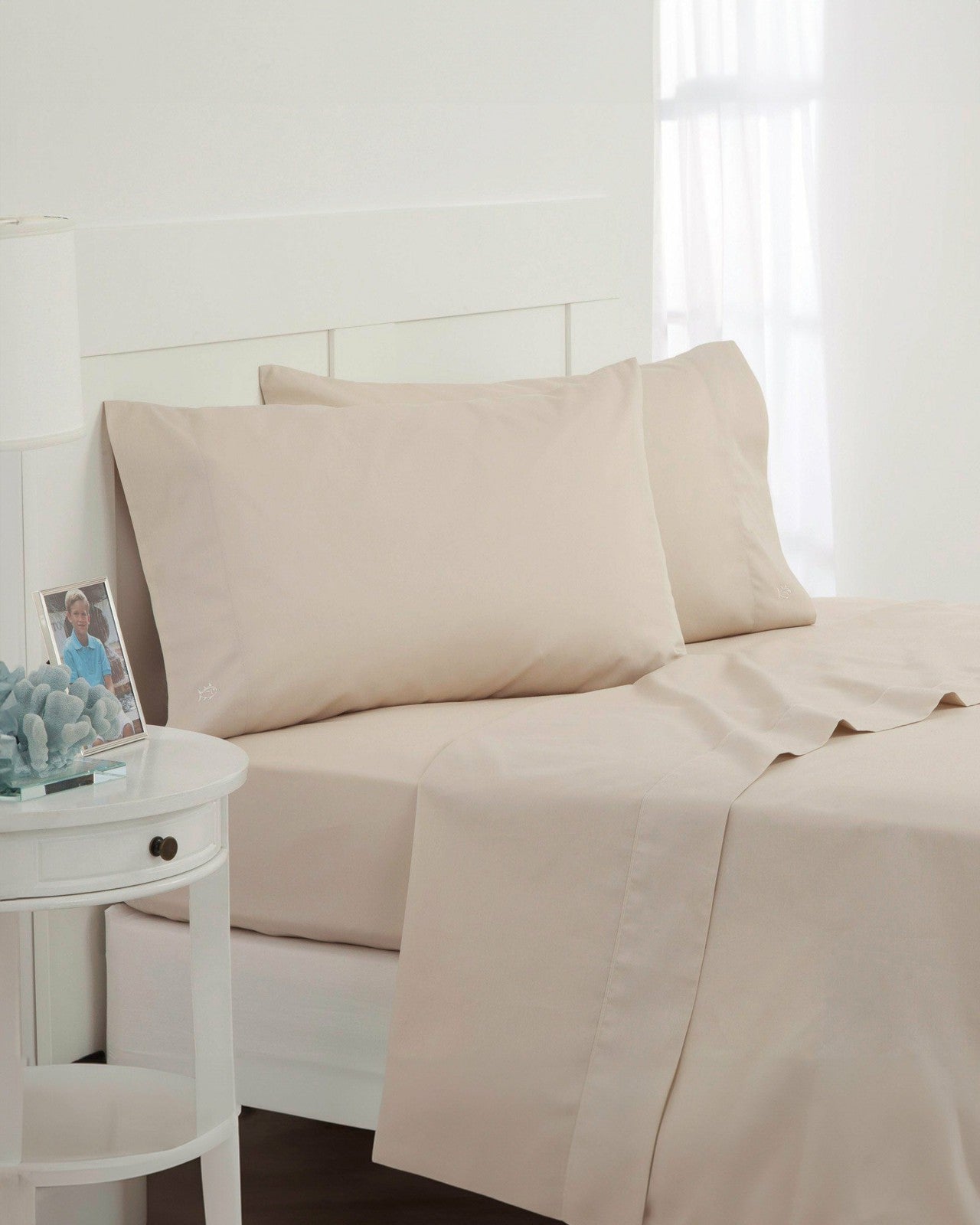 Southern Tide Cotton Solid Colored Bed Sheet Set For Home