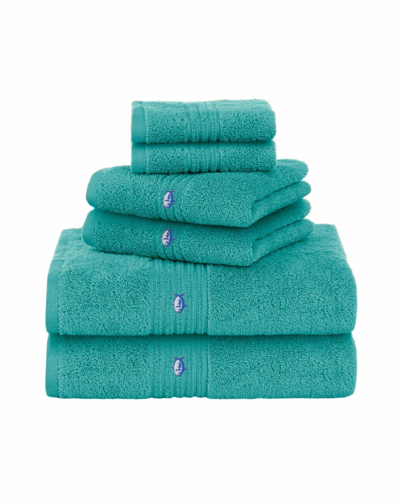 Southern Tide Performance 5.0 Bath Towel 6-Piece Set - Aqua For Home