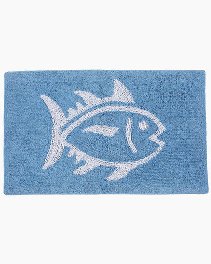 Southern Tide Cotton Bath Rugs - Reversible Skipjack Bath Mat For Home