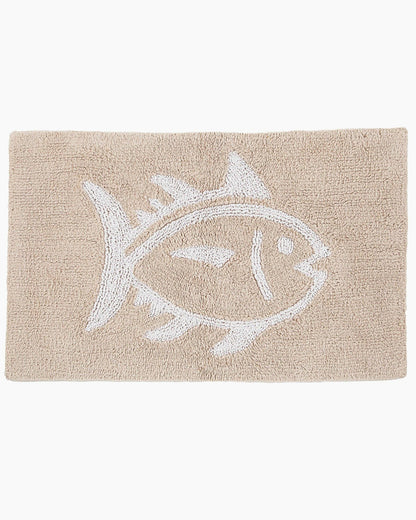 Southern Tide Cotton Bath Rugs - Reversible Skipjack Bath Mat For Home