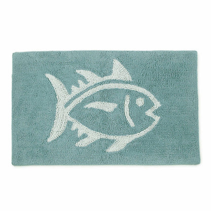 Southern Tide Cotton Bath Rugs - Reversible Skipjack Bath Mat For Home