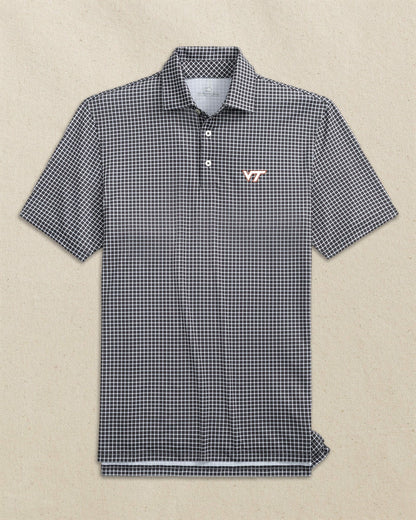 Southern Tide Virginia Tech Hokies Dunes Edge Plaid Polo For Collegiate