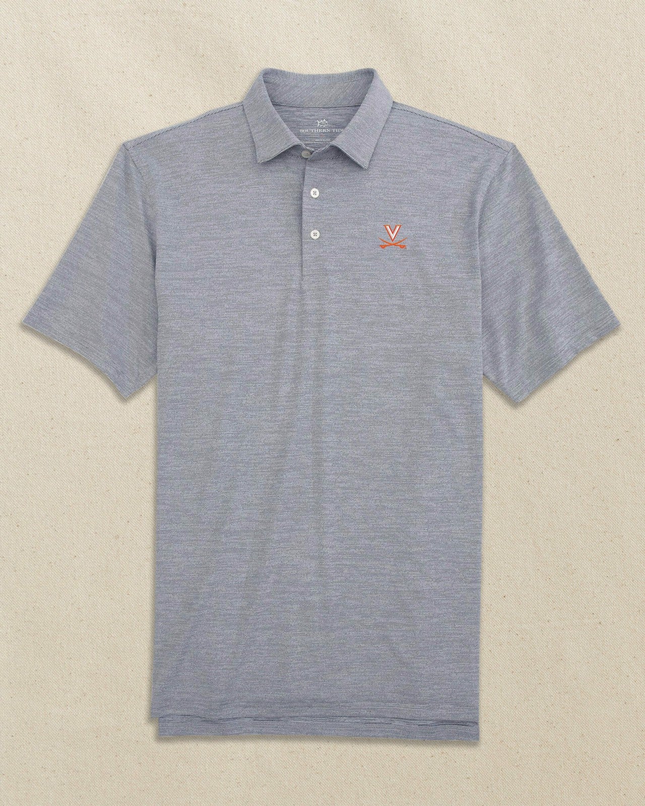 Southern Tide UVA Cavaliers Driver Spacedye Polo For Collegiate
