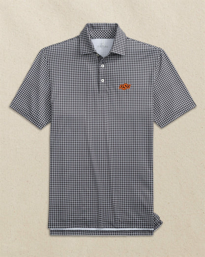 Southern Tide Oklahoma State Cowboys Dunes Edge Plaid Polo For Collegiate