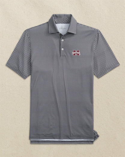 Southern Tide Mississippi State Bulldogs Dunes Edge Plaid Polo For Collegiate