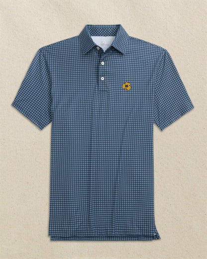 Southern Tide Notre Dame Shamrock Driver Dunes Edge Plaid Polo For Collegiate