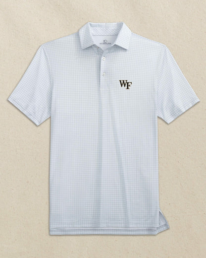 Southern Tide Wake Forest Demon Deacons Dunes Edge Plaid Polo For Collegiate