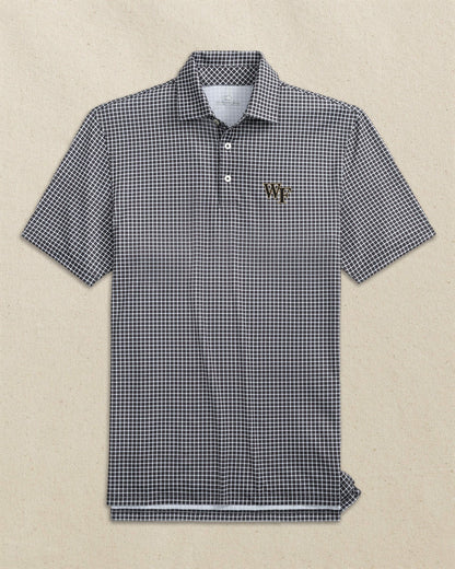 Southern Tide Wake Forest Demon Deacons Dunes Edge Plaid Polo For Collegiate