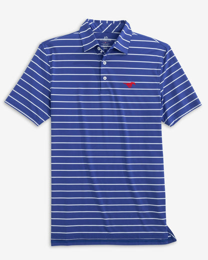 Southern Tide SMU Mustangs brrr°®-eeze Stripe Polo For Collegiate