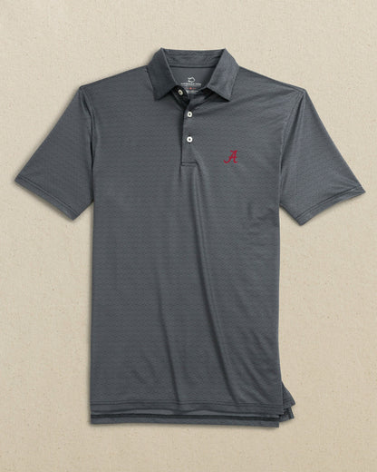 Southern Tide Alabama Crimson Tide Driver ST Geo Printed Polo For Collegiate