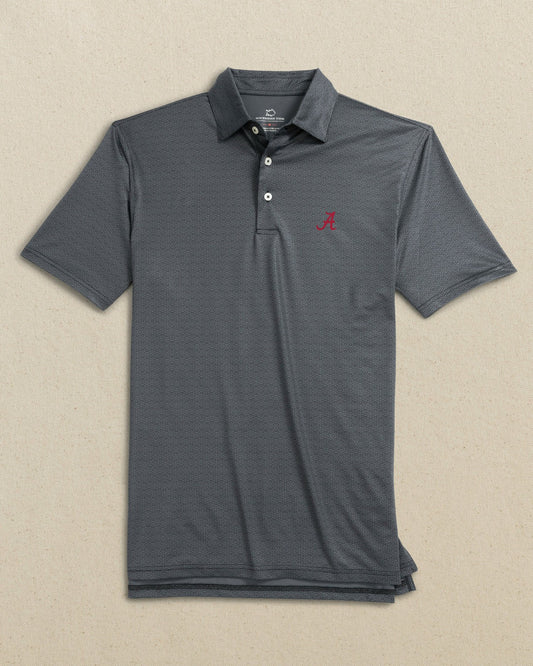Southern Tide Alabama Crimson Tide Driver ST Geo Printed Polo For Collegiate