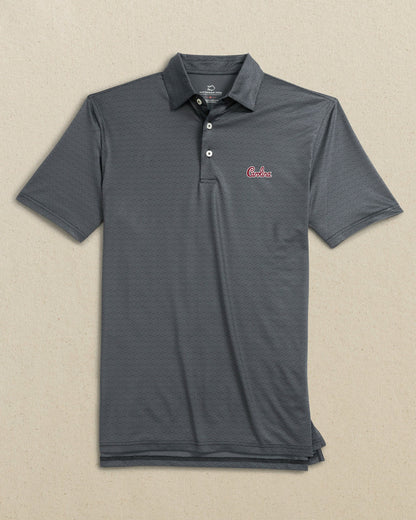Southern Tide Carolina Gamecocks Driver ST Geo Printed Polo For Collegiate