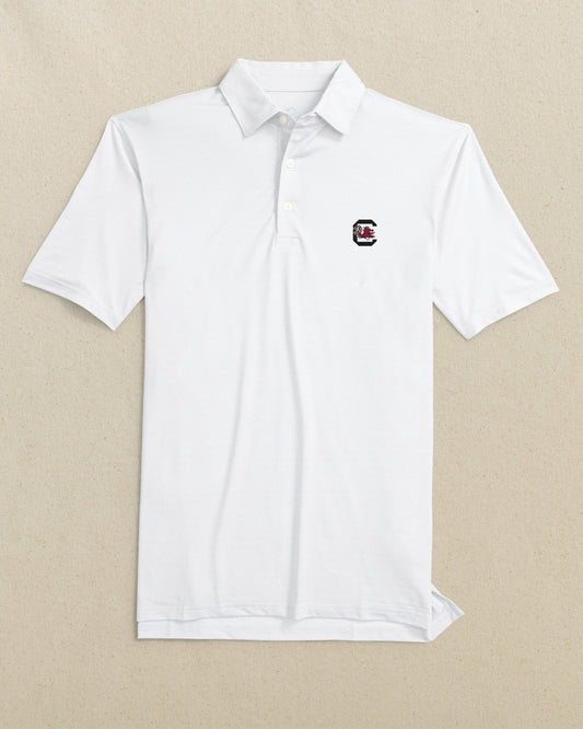 Southern Tide USC Gamecocks Driver ST Geo Printed Polo For Collegiate